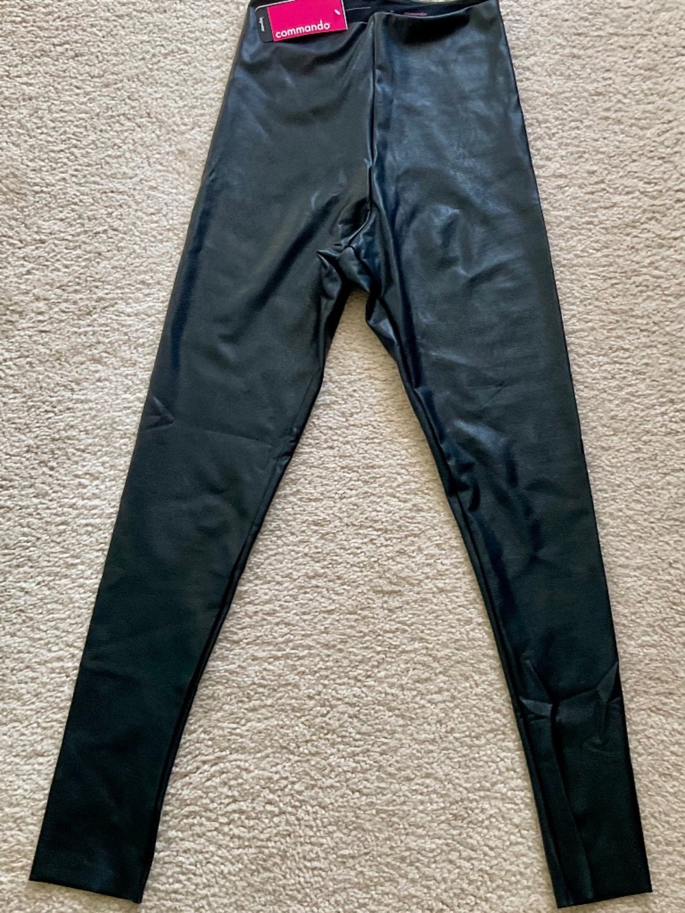 Faux leather leggings
